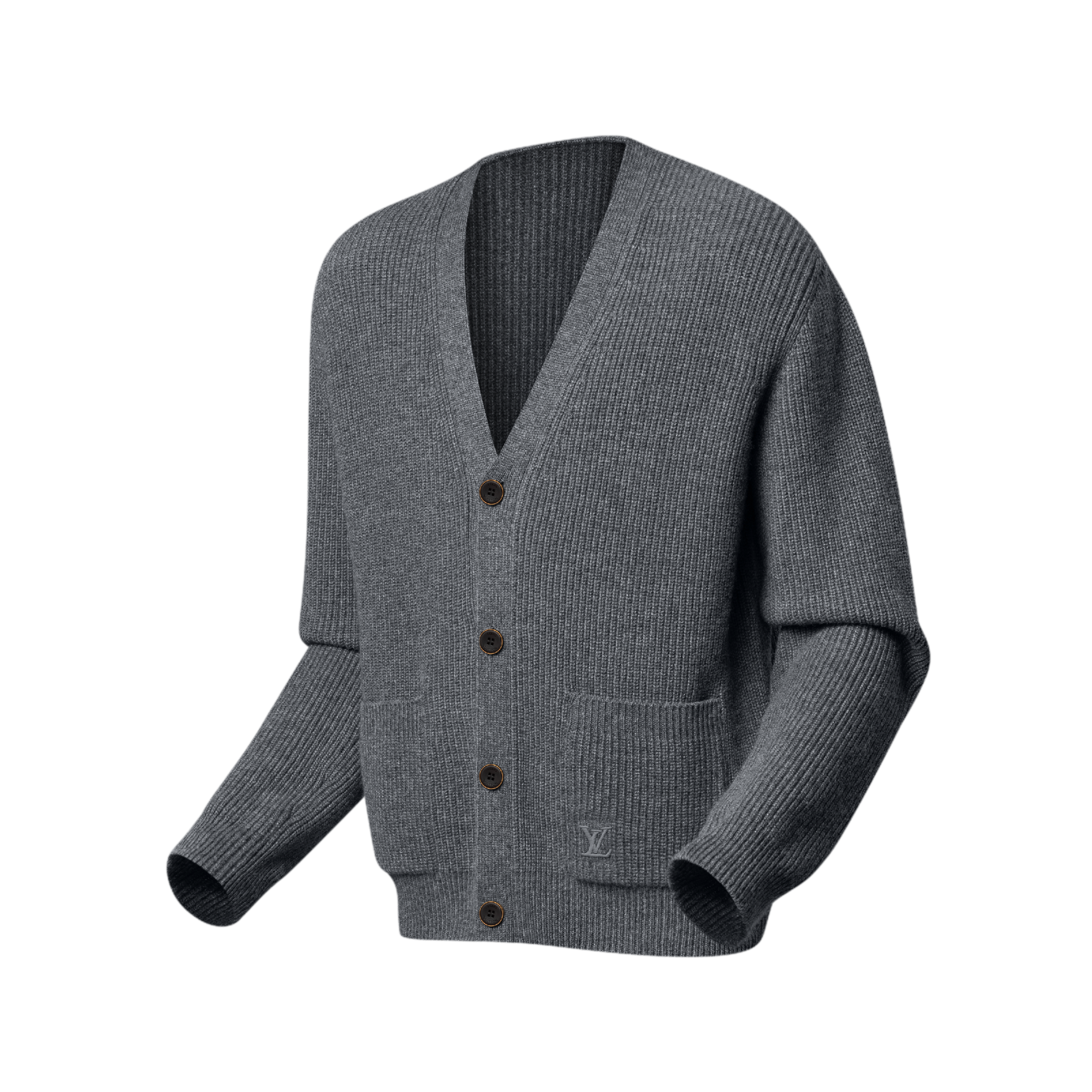 LOUIS VUITTON グレー カーディガン S カーディガン ウール ナイロン グレー ルイヴィトン – RECLO